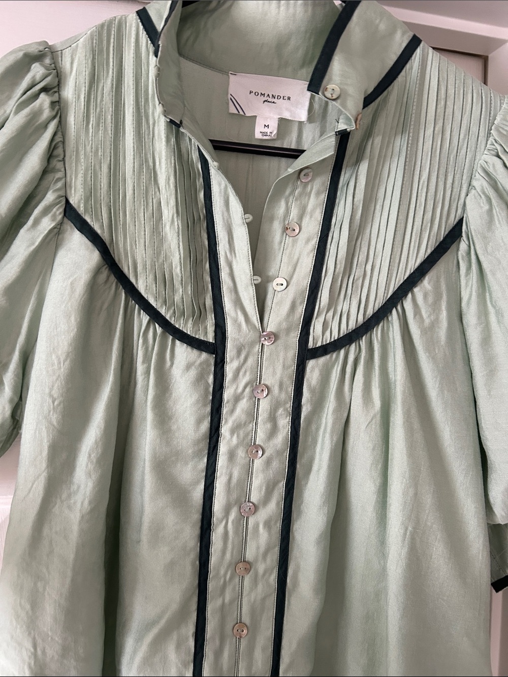 Tuckernuck Mint Green Mini Dress with Black Trim - Picture 2 of 2